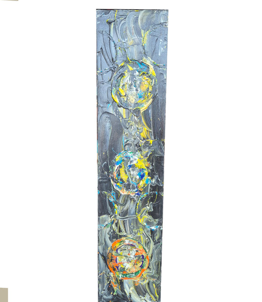 "Turmoil" Acrylic - Canvas on Frame by Dally Splendadilo