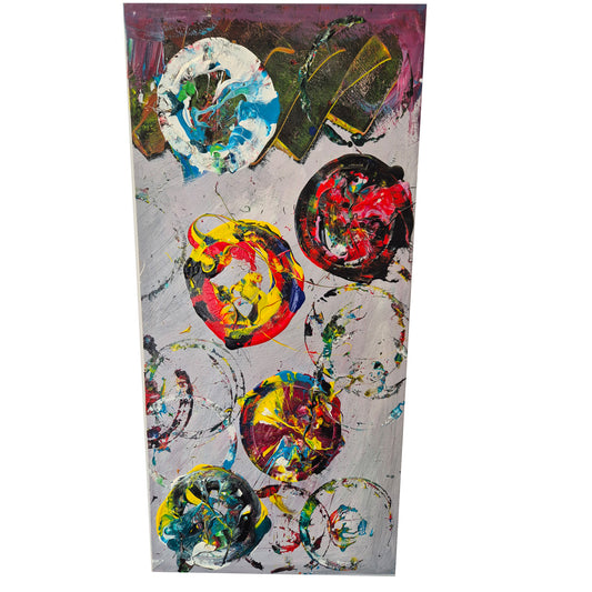 "Blobs" Acrylic - Canvas on Frame by Dally Splendadilo