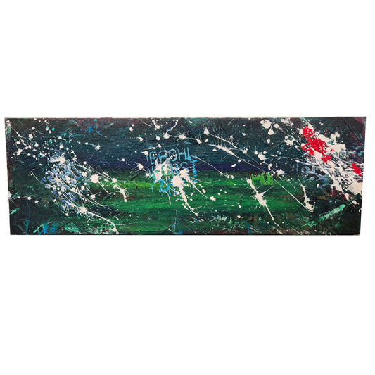 "Space Letters" Acrylic - Canvas on Frame by Dally Splendadilo